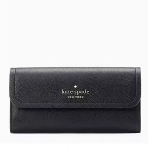 Kate Spade Rosie Large Flap Wallet Black
